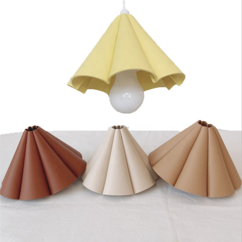 Indoor and Outdoor Lamp Shade Cover Artificial Leather Lampshade Home Decor Spotlight Supplies Camping Atmosphere Lamp Accessory