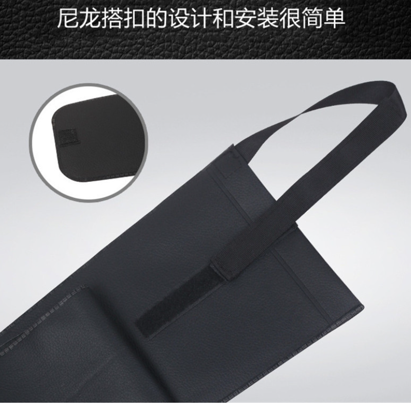 Car Umbrella Storage Bag Car Seat Back Bucket Cover Black PU Leather Automatic Umbrella Storage Handbag