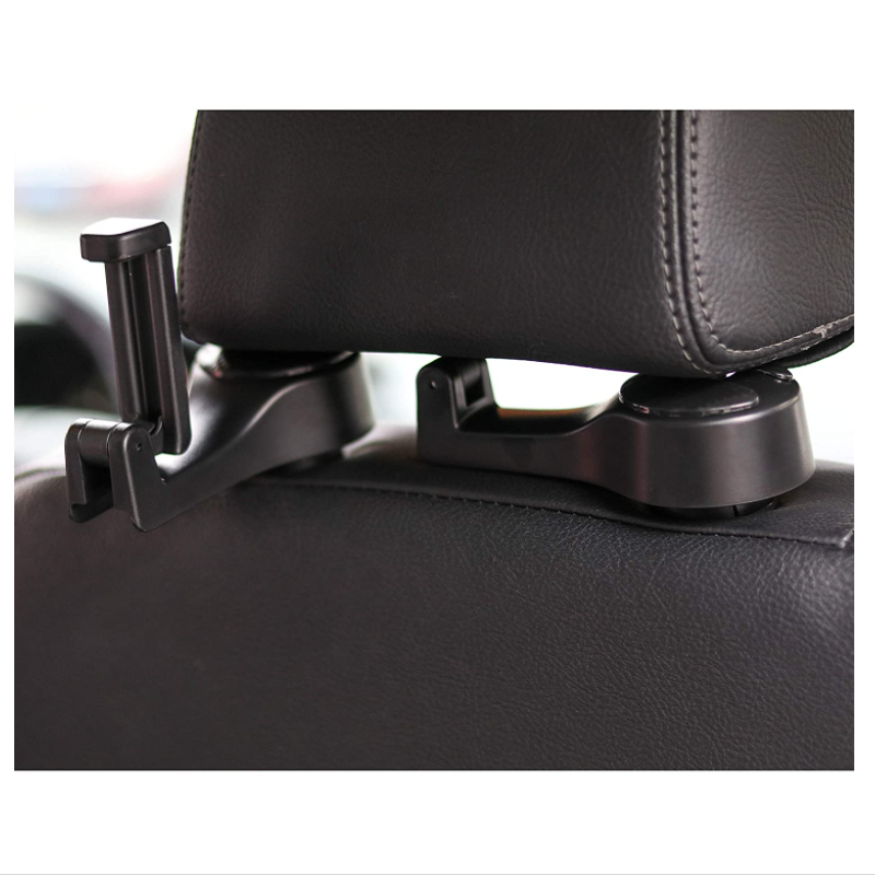 Universal Multifunctional Car Vehicle Back Seat Headrest Mobile Phone Holder Hanger Holder Hook for Bag Purse Cloth Grocery