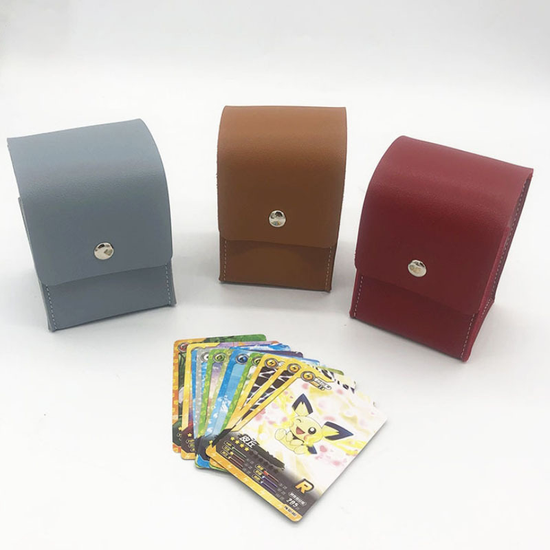 Soft Leather Tarot Playing Card Case Gift Poker Game Card Cover Magic Idol Cards Storage Boxes Pocket with Magnetic Buckle