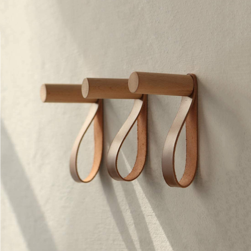 Wooden Wall Coat Hooks Carabiner Clothes Hangers Hook Camping Climb Hooks