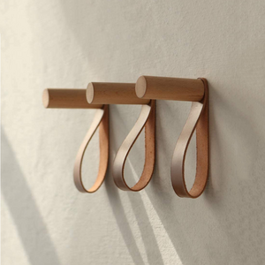 Wooden Wall Coat Hooks Carabiner Clothes Hangers Hook Camping Climb Hooks