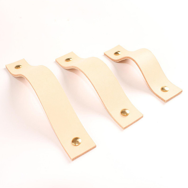 Leather Cabinet Wardrobe Handle Door Cupboard Wardrobe Drawer Pull Handles Furniture Accessories