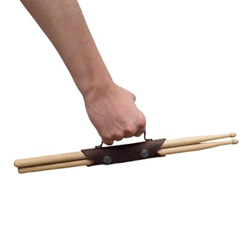 Custom Drumstick Kit Storage Bags Holder Luxury Gift Genuine Leather Drum Stick Organize Case Handle for Drummer