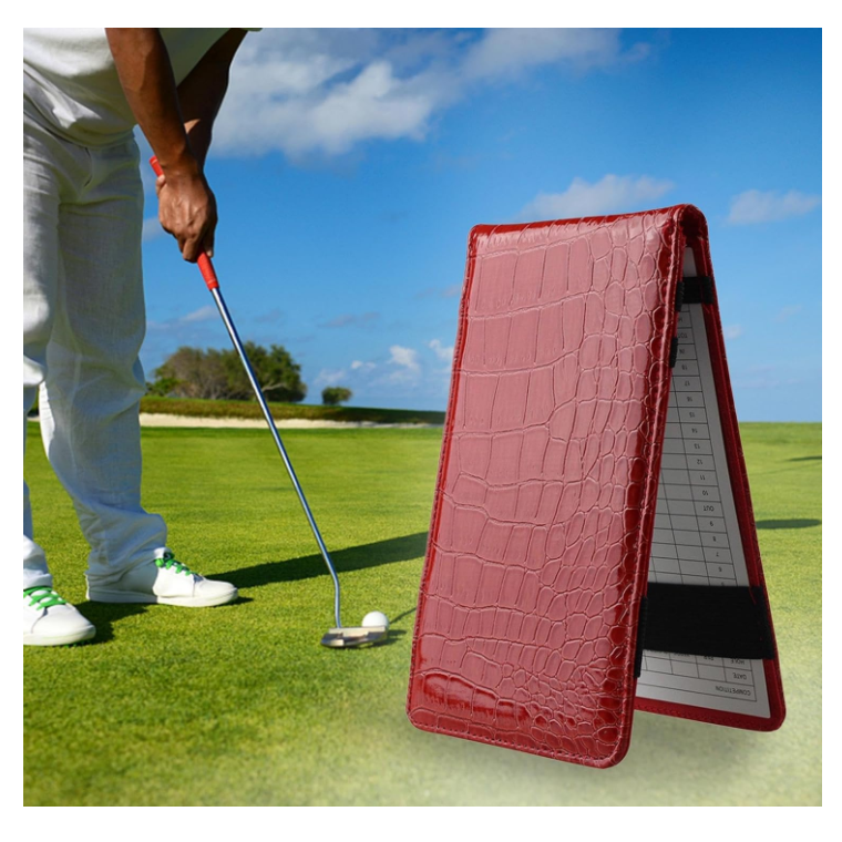 RTS Leather Golf Accessories Golf Score Book Scorecard Holder Golf Counter Scoring