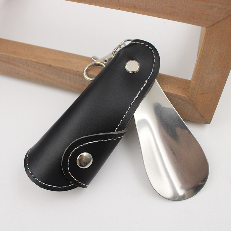 YY RTS Portable Leather  Shoehorn Leather Shoe Horn  key chain