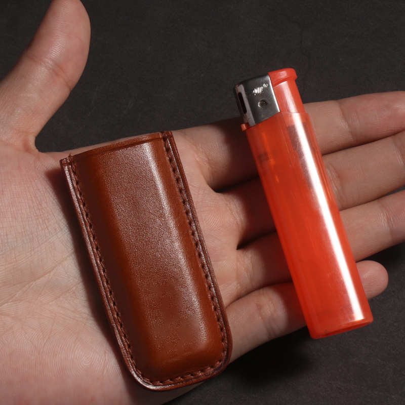 Factory Wholesale Leather Lighter Sleeve Fits Standard Size Lighter Holder Portable Durable Zipo Encendedor