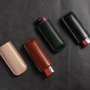 Factory Wholesale Leather Lighter Sleeve Fits Standard Size Lighter Holder Portable Durable Zipo Encendedor