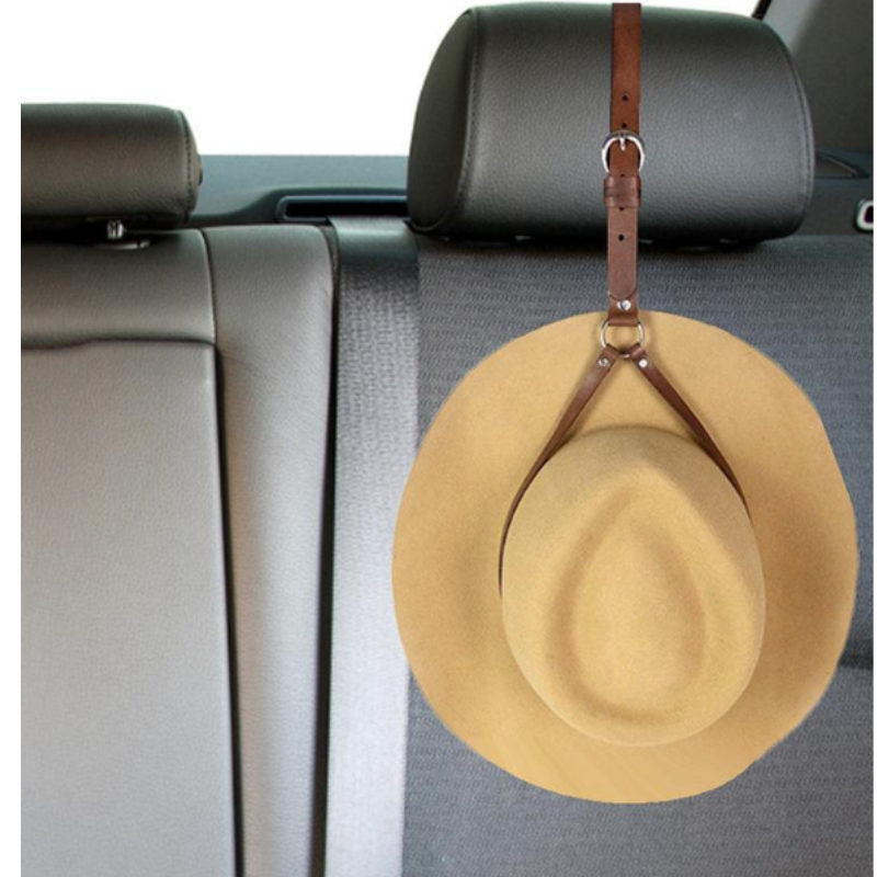 PU Leather Hat Holder Racks Hanging Hat Organizer Storage Closet Hanger Cowboy Hat Holder Rack for Car Seat