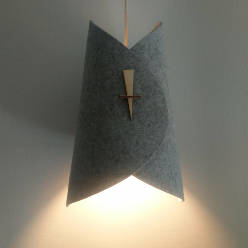 Wholesale Felt Pendant Light Lampshade Fixture Felt Ceiling Light Lamp Shade