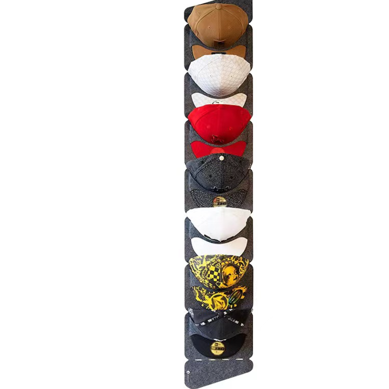 Baseball Caps Rack Scarf Bag Hooks Felt Door Closet Hanger Holder Storage Shelf Home Organizer Storage Hat Hanging Rack