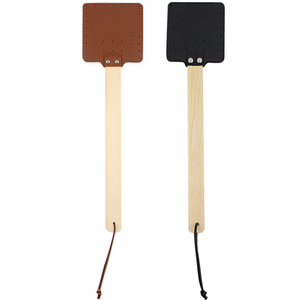 PU Leather Manual Fly Swatter Insect Wasp Pest Control Environmental Protection High Quality Fly Swatter With Wooden Handle