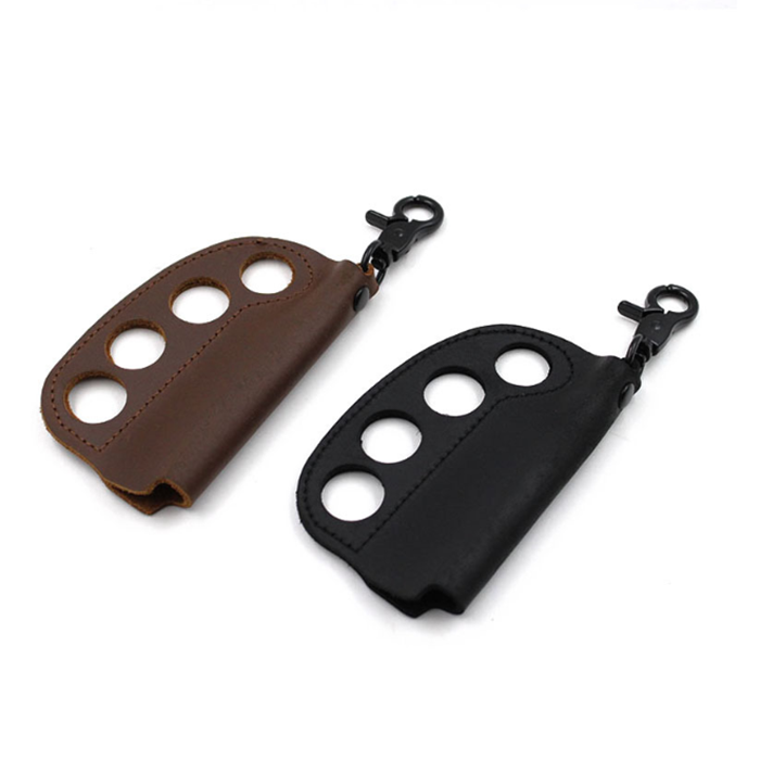 Outdoor Camping Lighter Holder Protect Holster Knuckles Model Personal Defense Keychain Tool Lighter Leather Case