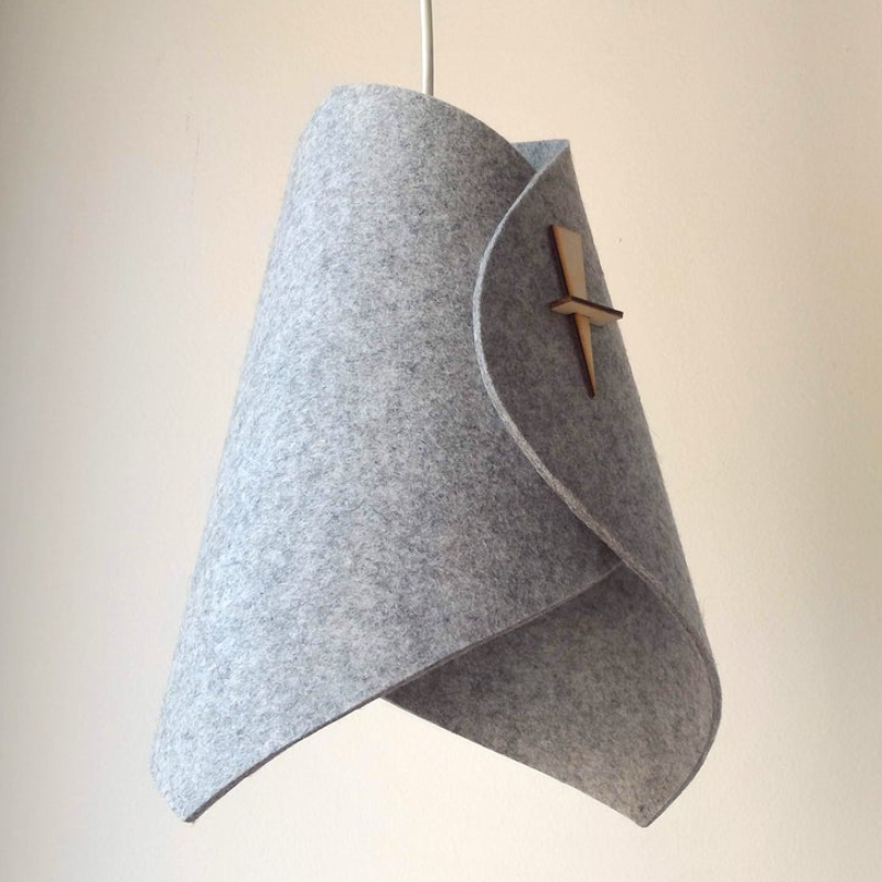 Wholesale Felt Pendant Light Lampshade Fixture Felt Ceiling Light Lamp Shade