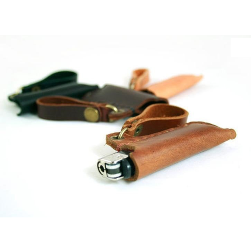 Hot-selling Leather Lighter Case Personalize Lighter Pouch Lighter Cover Key Ring