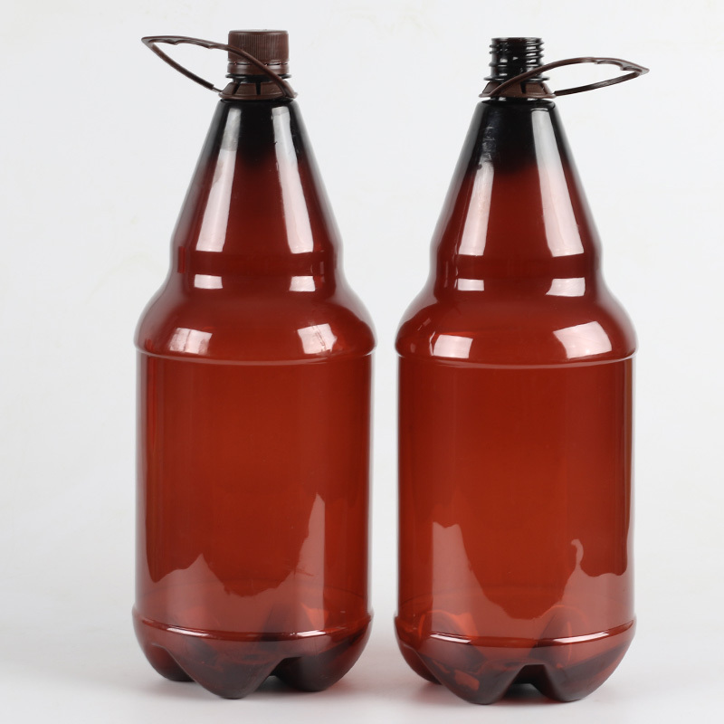 Beer, juice soda empty bottle large capacity, Portable empty plastic beer bottle