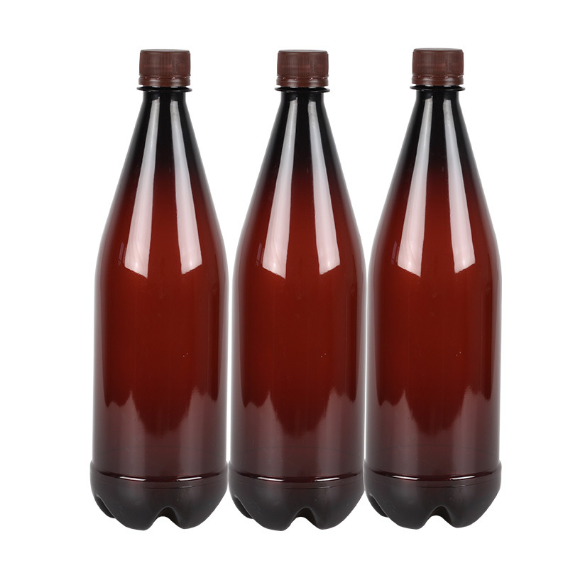 Beer, juice soda empty bottle large capacity, Portable empty plastic beer bottle