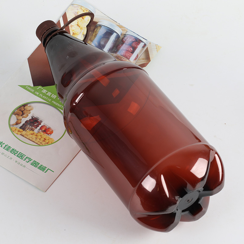 Beer, juice soda empty bottle large capacity, Portable empty plastic beer bottle