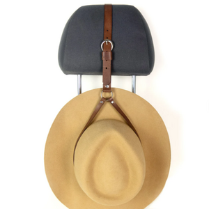 Custom Vintage Leather Cowboy Hat Rack Western Lasso Cowboy Hat Holder Rack Clip For Car And Home Hat Storage