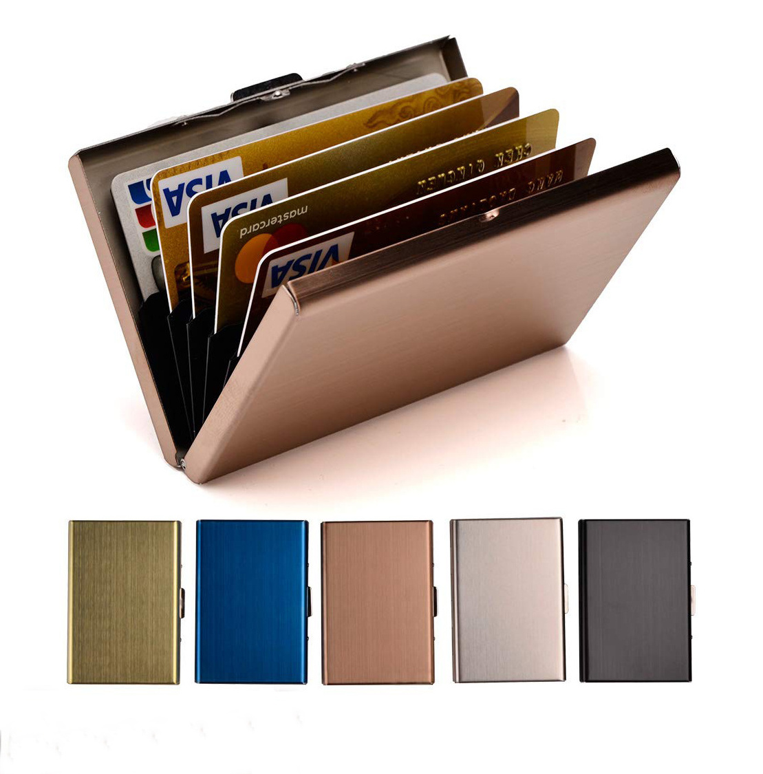 Quick Shipping Credit Card Holder Stainless Steel Metal ID Card Case RFID Wallets Business Card Holder for Women or Men