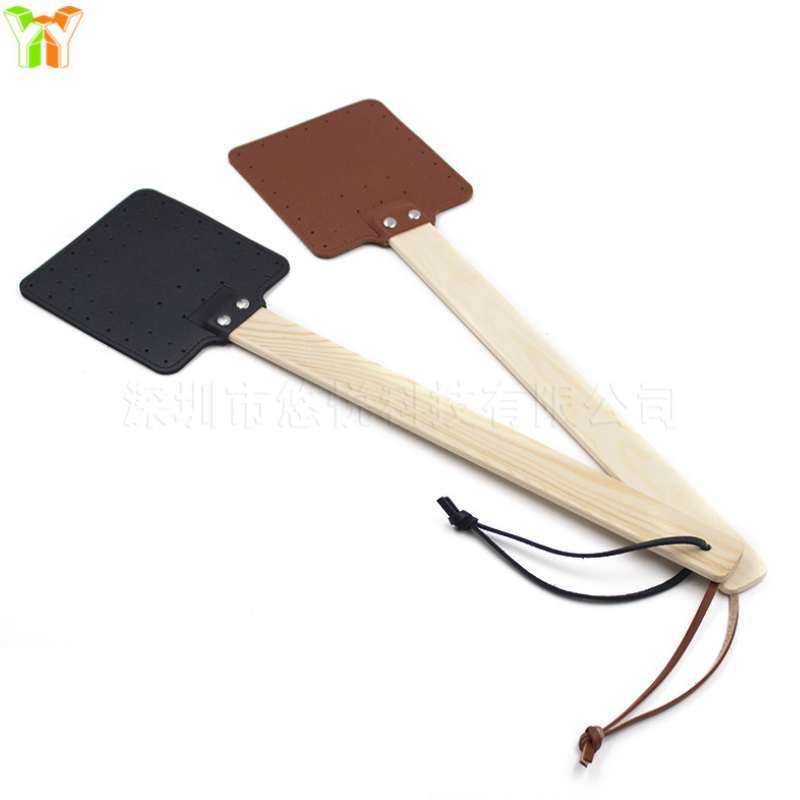 New Stocked Handmade Leather Flyswatter PU Leather Fly Swatter Amish Flyswatter Gift for Men