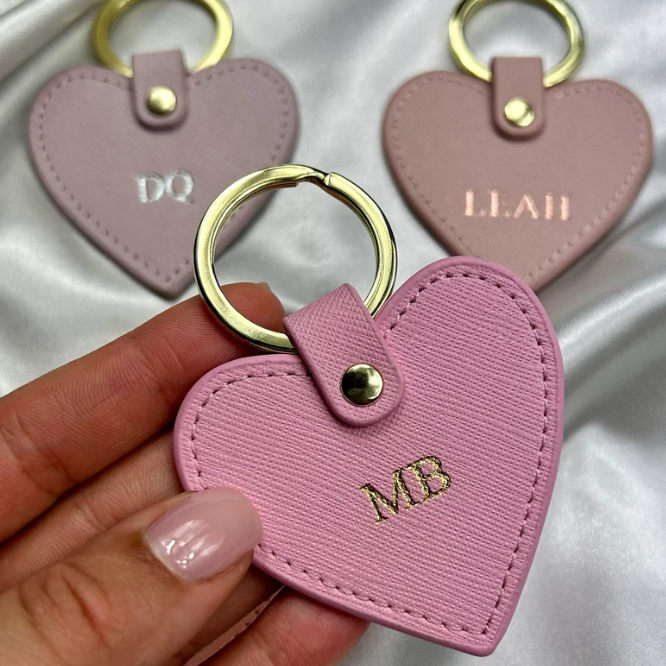 Personalized Cute PU Leather Key Chain Car Key Chain Hanging Pendant Birthday Gifts Creative Bag Pendant Accessories