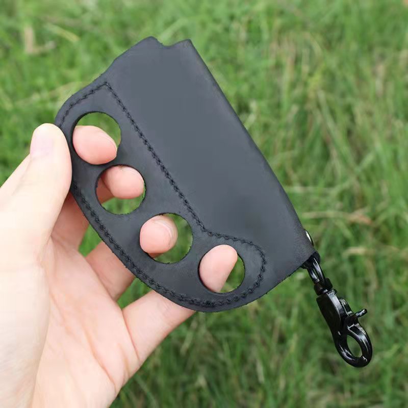 Lighter PU Leather Protective Cover Case Portable Lighter Holder Sleeve with Keychain Hole Lighter Accessories