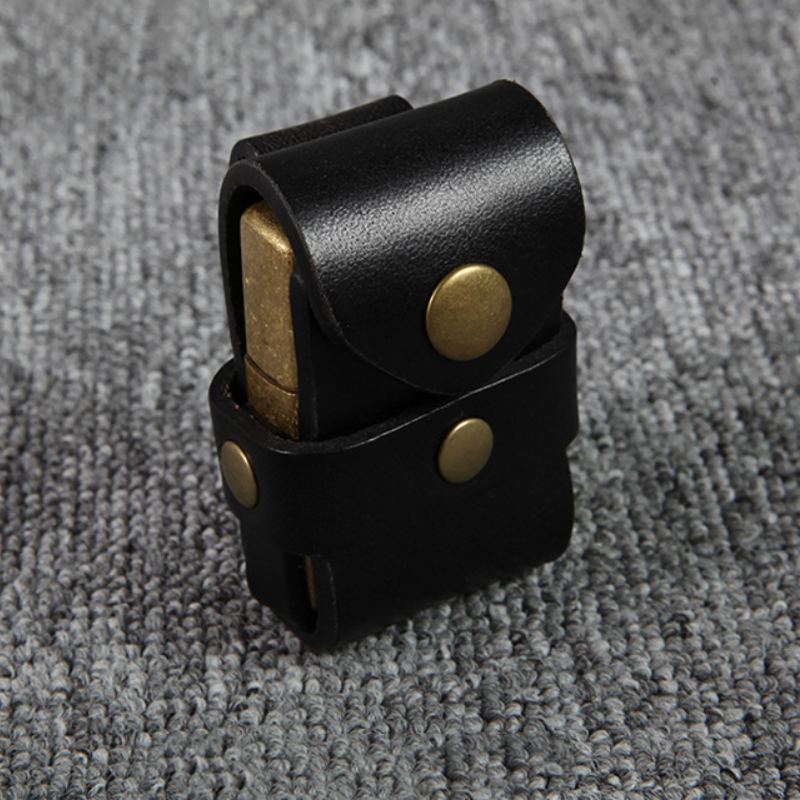 New Retro Handmade Lighter Leather Case Protective Cover Wear Waist Belt Portable Storage Tool Lighter Cover For Smoker