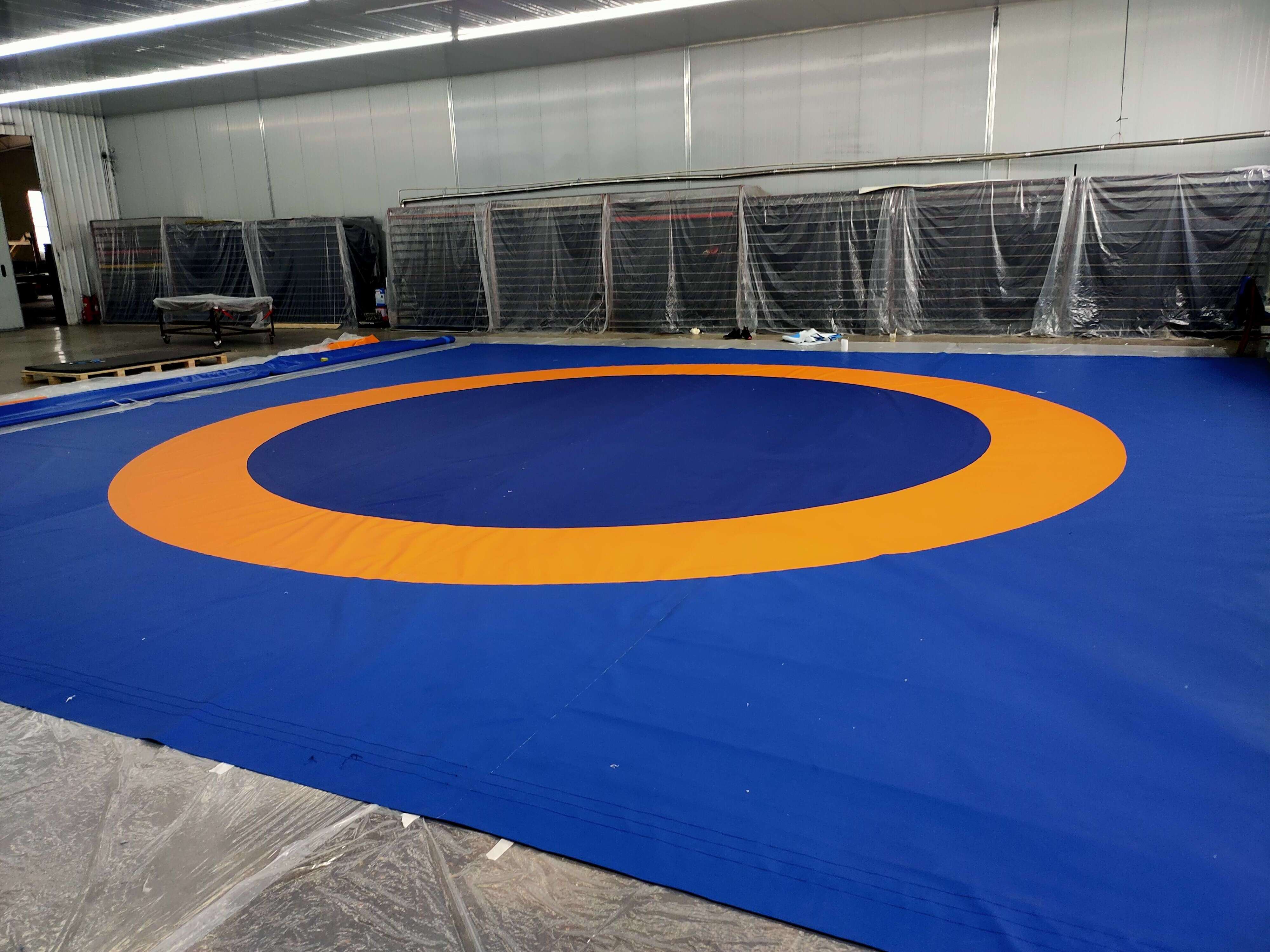 PVC floor cover  National Standard Taekwondo Wrestling Mats 12m*12m MMA Judo Training Tatami Mats For Sale