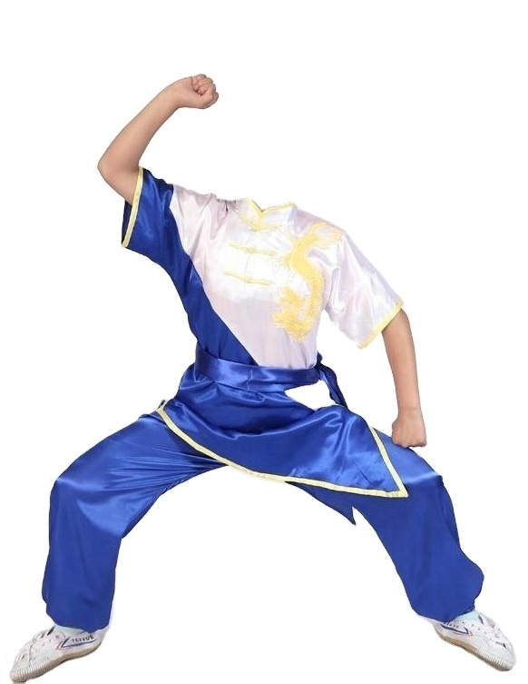 Wholesale Chinese satin band uwin Kung Fu Uniforms