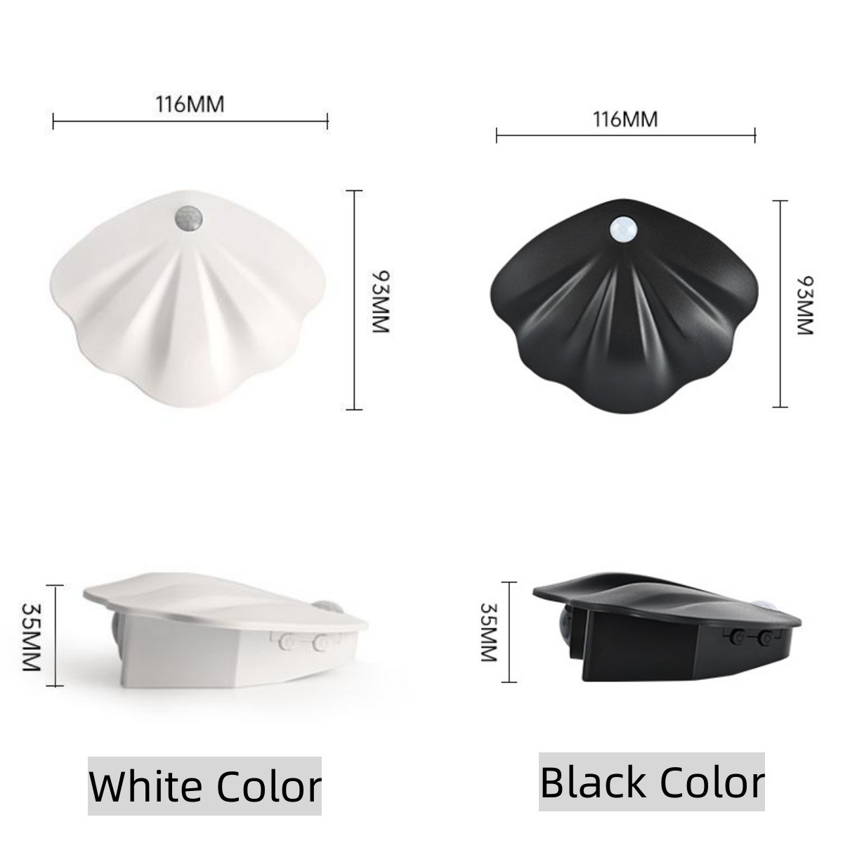 Shell Shaped Human Body Induction Light Type-C Charger Wall Light For Living Room Wireless Night Lamp For Children