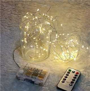 Christmas 100 led christmas string light warm white Battery Powered Fairy Lights with Remote fairy string led light