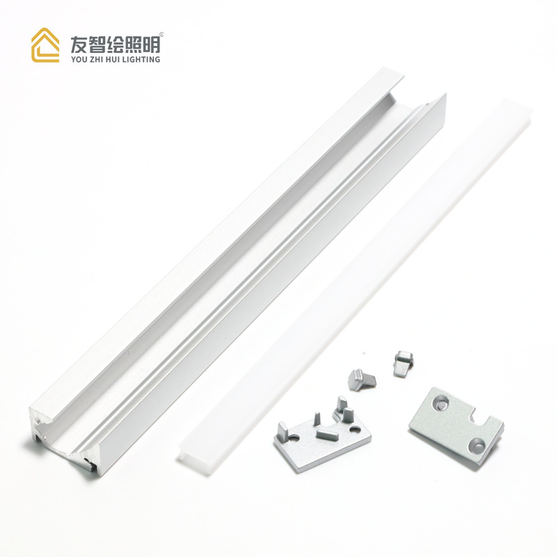 Zhihui Customized Design 118Mm Flat Led Aluminium Recessed Profile