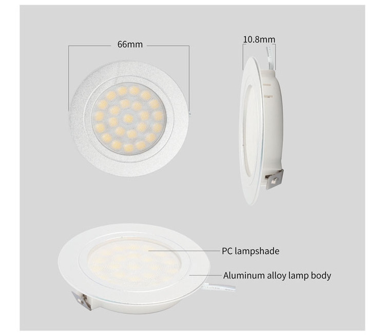 Zhihui Spotlight Cabinet Led Wall Light Recessed Lighting Accessories Downlight With Night Light