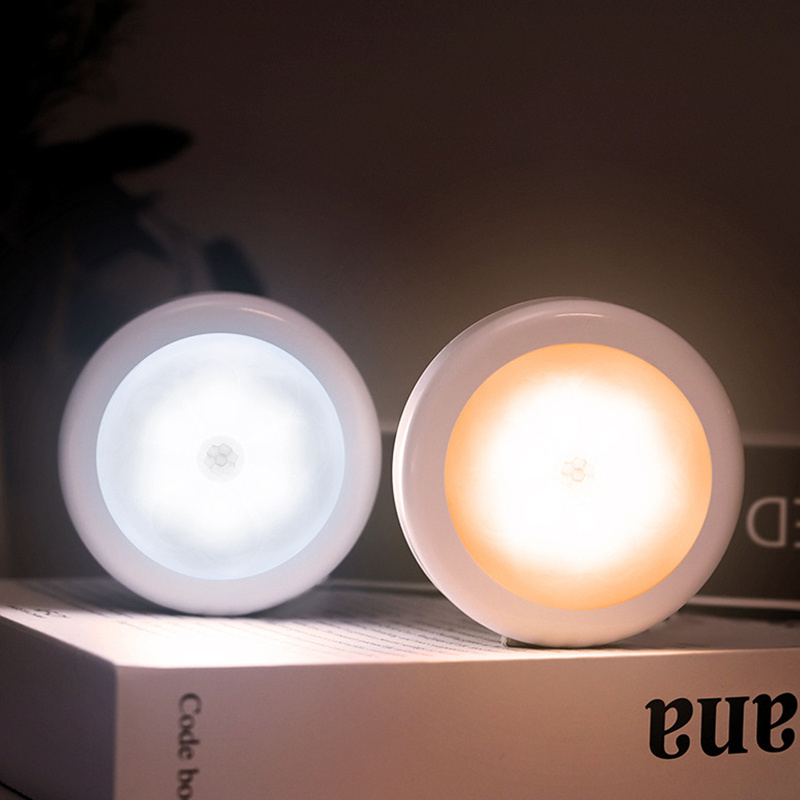 Upgraded Motion Sensor Led Night Light Battery-Powered Wall Light Stick-On Magnet Closet Lights