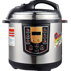 High Quality Ollas A Presion 6Qt Electric Multifunctional Cooker Pressure Digital 1000W/220V With Large Lcd Display