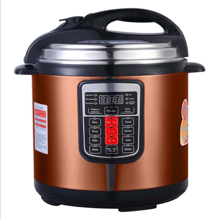 New Design Electric Pressure Cooker 6L 8L Large Stainless Steel Capacity Rice Cooker