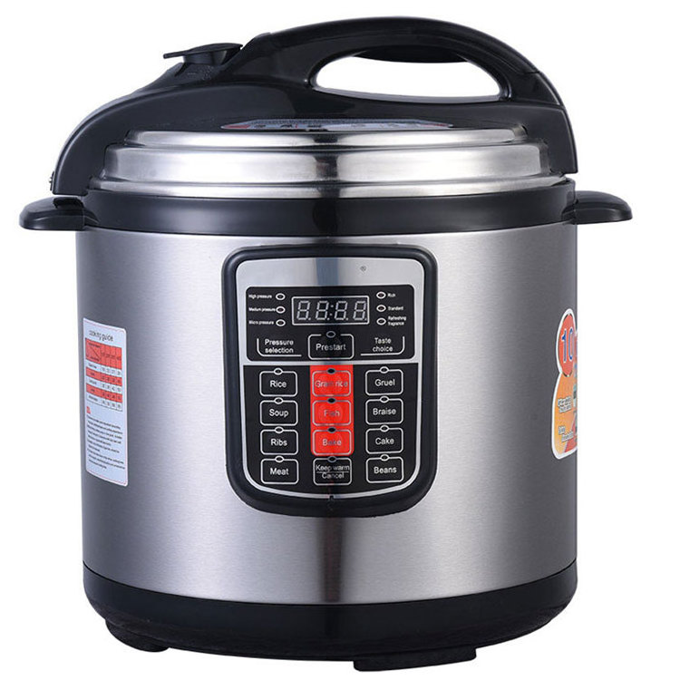 New Design Electric Pressure Cooker 6L 8L Large Stainless Steel Capacity Rice Cooker