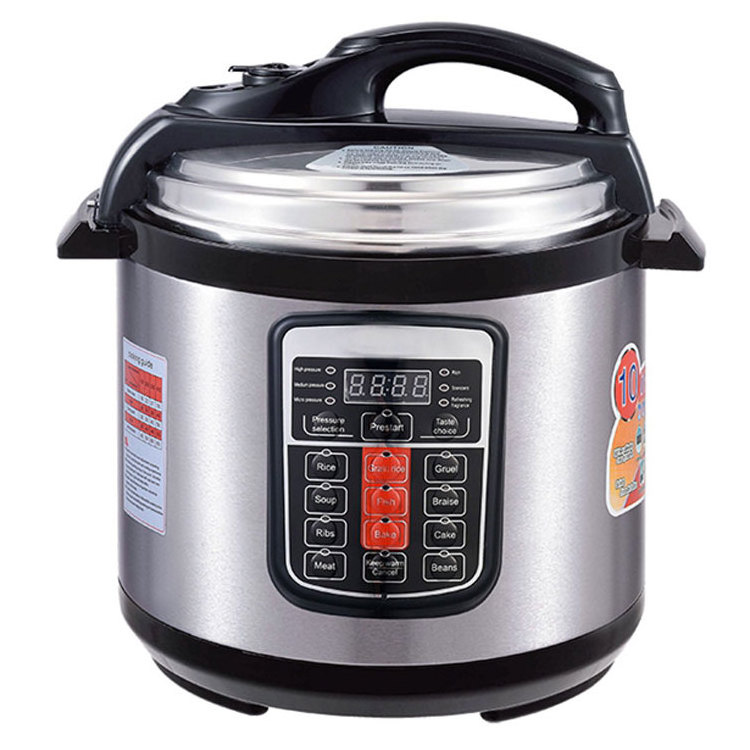 2020 hot sale New Design Electric Pressure Cooker 6L 8L Large Capacity Rice Cooker Stainless Steel Body