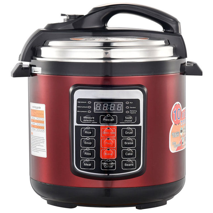 New Design Electric Pressure Cooker 6L 8L Large Stainless Steel Capacity Rice Cooker