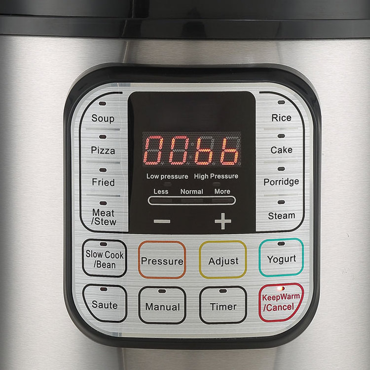 Best Seller function pot 6Qt Multi function Electrical Pressure Rice Cooker 220V With Touch sensor Control Panel