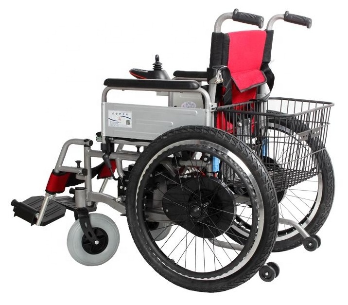 2024 500W powered electric wheelchairs for disabled eldery with Inflatable tyres