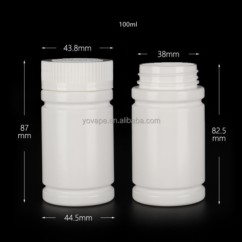 Unique design Bamboo joints shape supplement 30ml 60ml 100ml 120ml 150ml 2Oz 4 Oz HDPE child proof vitamin medicine white bottle