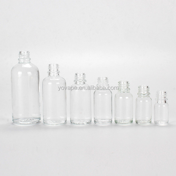 Recyclable hot sale 5ml 10ml 15ml 20ml 30ml 50ml 100ml clear pump fine mist spray frosted glass bottle with white black sprayer