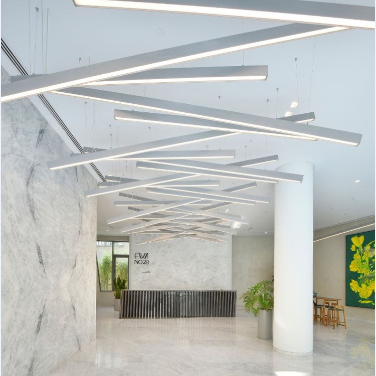 Commercial Use Surface Mounted Ceiling Light Pendant Light Suspended Office Linear Light