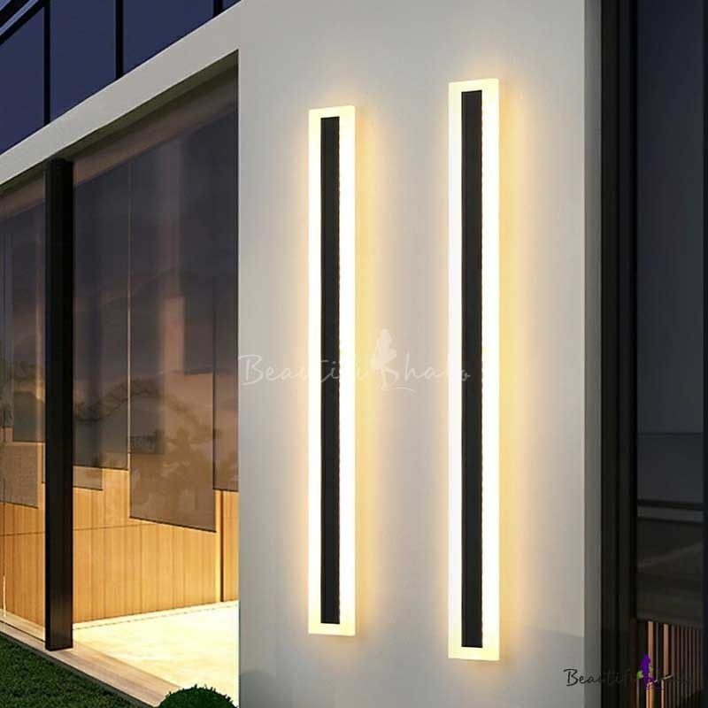 Outdoor Wall Light 30-240cm Long Strip Wall Mounted IP65 Waterproof Up And Down Garden LED Wall Lamp Lights in Outside