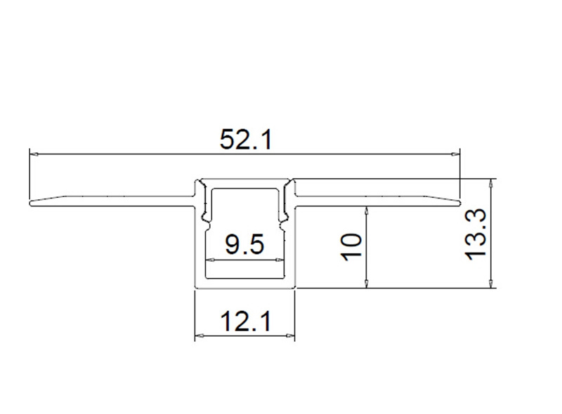 For Ceiling Light Bar Lighting Black White Strip Channel Recessed Drywall Plaster Gypsum In Aluminum Led Profile