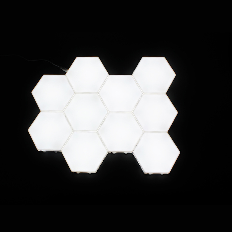 Yovee 10pcs/set Modular Touch Induction Magnetic Lamp DIY Quantum Honeycomb Wall Lamp