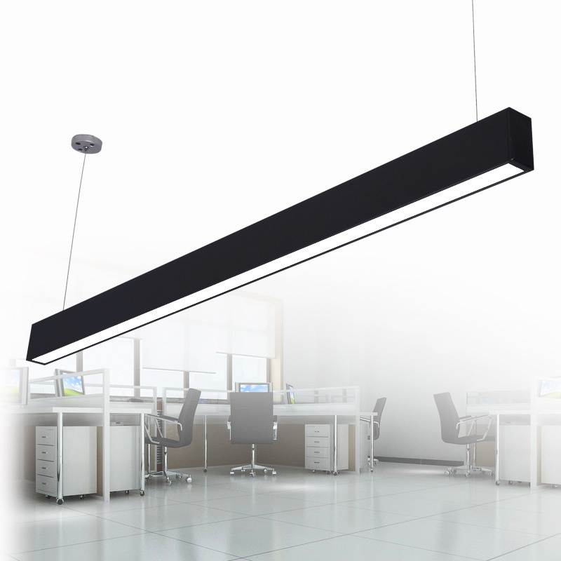 Modern Commercial Office Lighting Led Fixture Ceiling Hanging Led Chandelier Linear Pendant Light