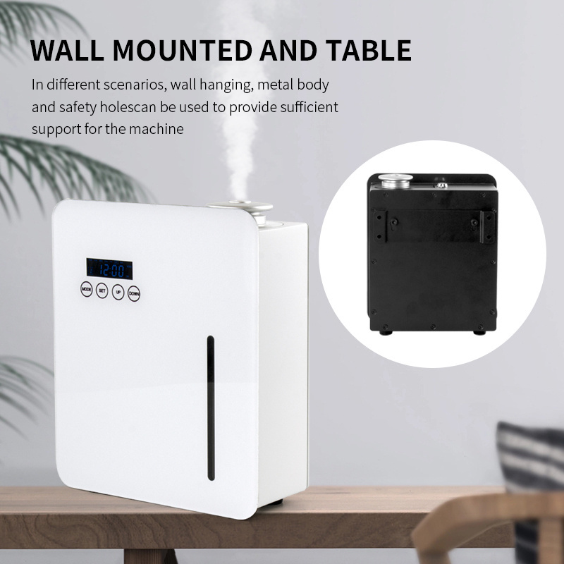 wholesale 200ml smart electric hotel commercial air fragrance essential oil aroma large area wall mounted scent diffuser machine